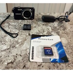 Samsung SL605 12.2MP Black Digital Camera W/Battery, Charging Cable+SD VGUC